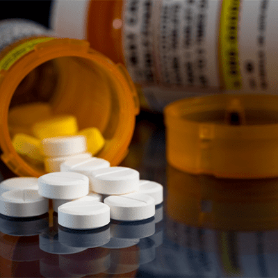 Opioid Pills Rx Bottle